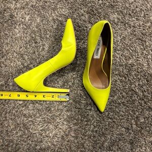 Steve Madden Neon Yellow Heels